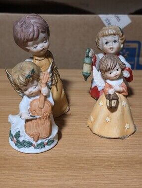 Set Of 4 Vintage China Angel figurines